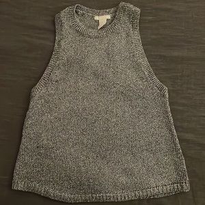 H&M metallic sweater